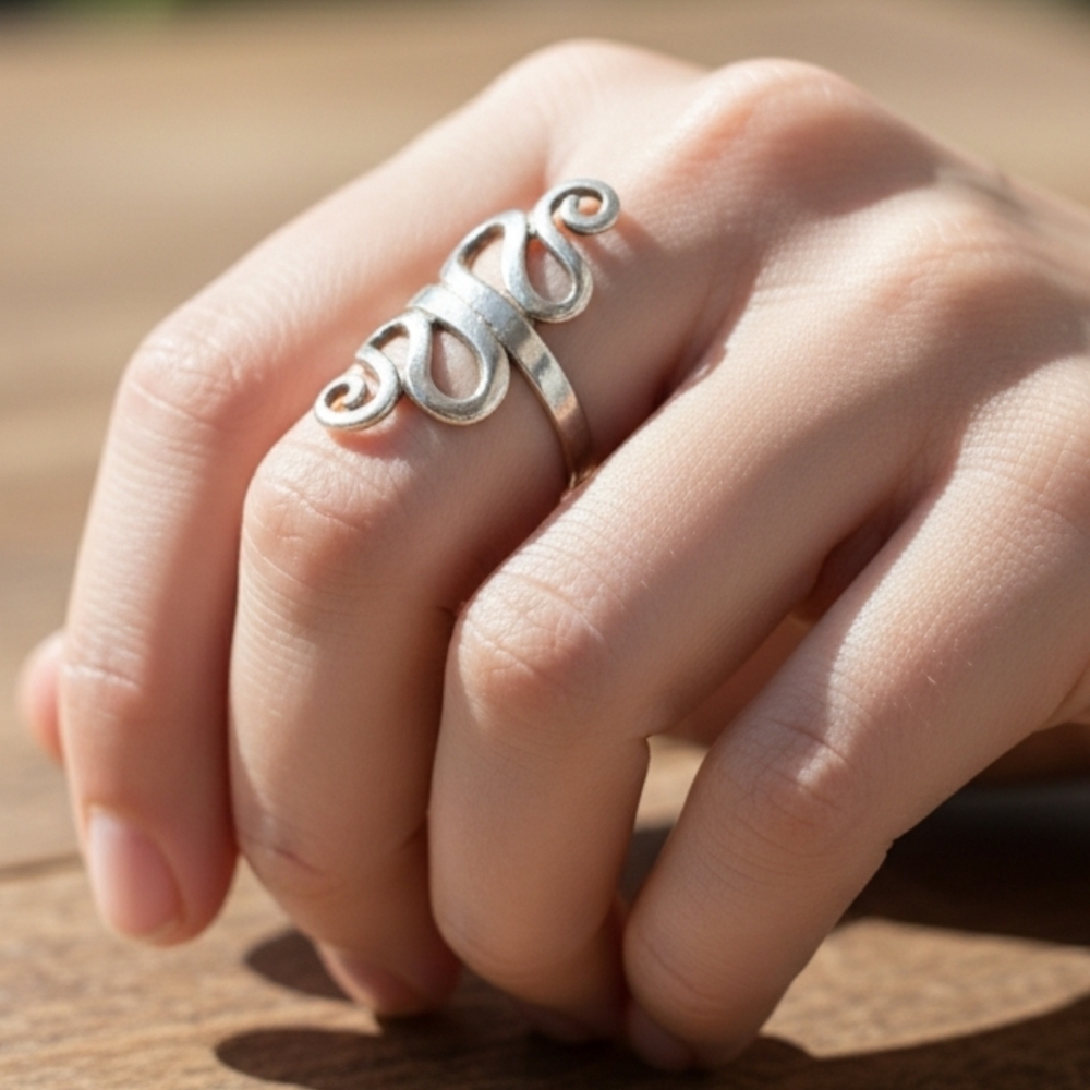 Sterling Silver Serpentine Ring! - image 5